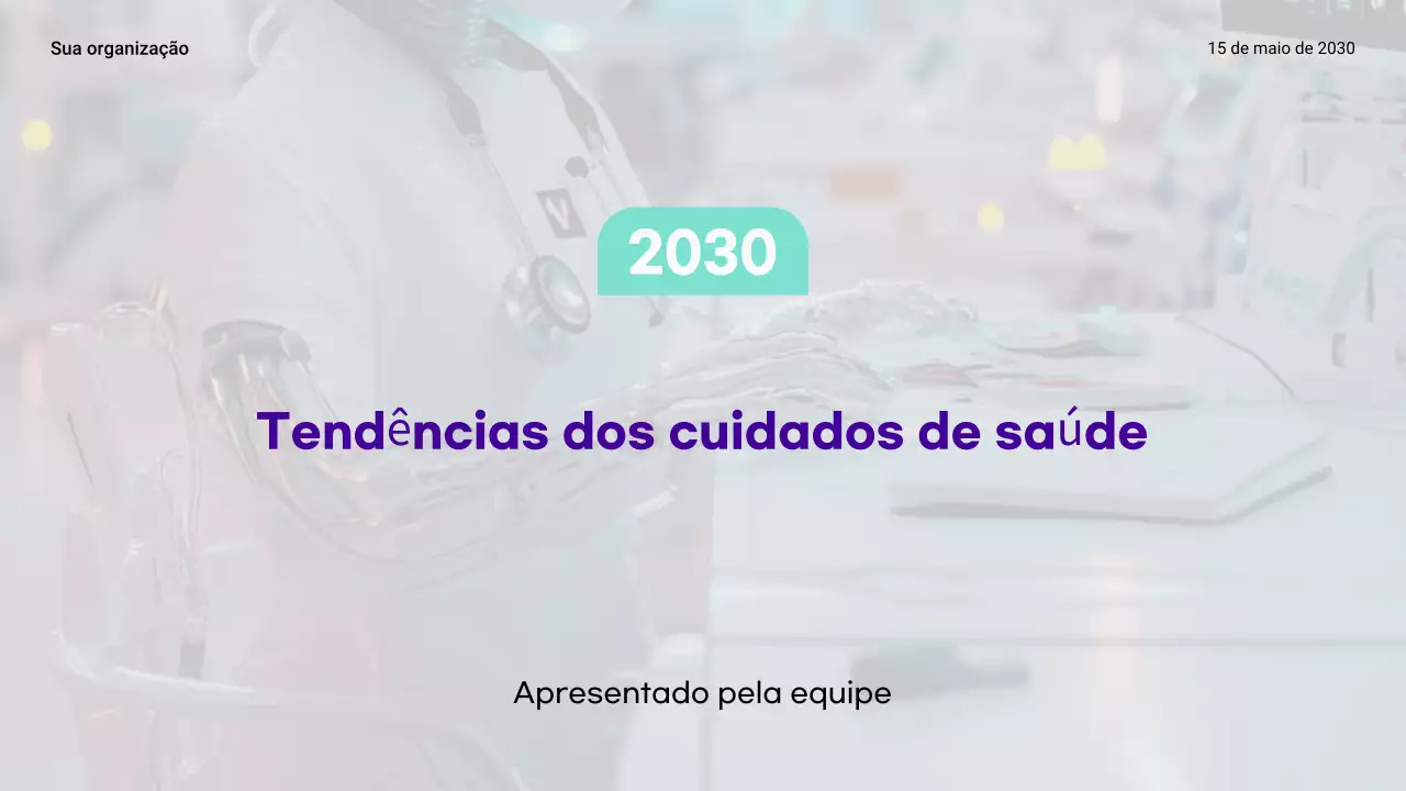 apresentação moderna sobre saúde