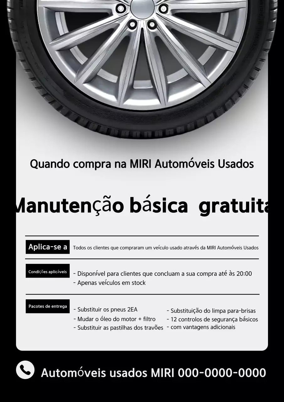 Promoção de propaganda de carro moderno preto