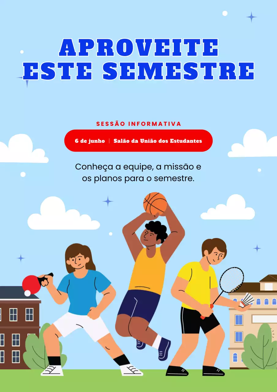 Cartaz de Recrutamento do Clube Universitário