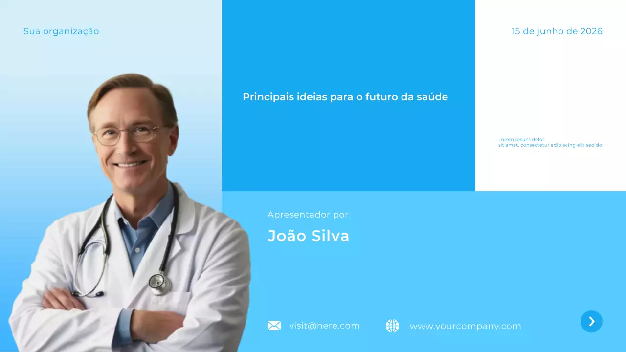 Apresentação Blue Modern Healthcare