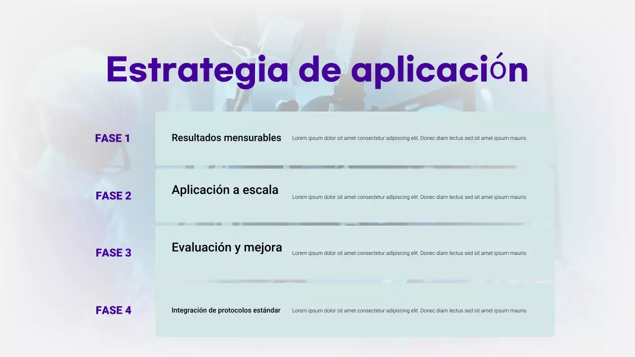 Presentación moderna de atención médica de menta