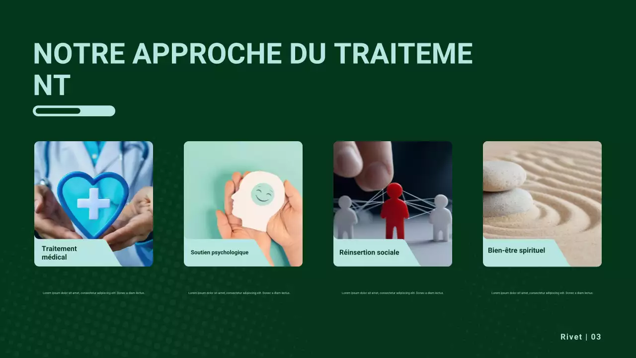 Présentation promotionnelle des soins de santé modernes beiges