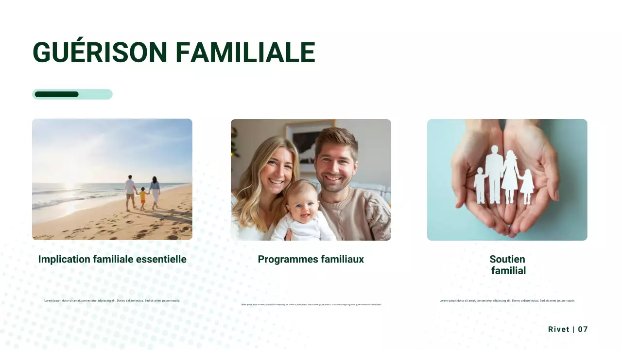 Présentation promotionnelle des soins de santé modernes beiges