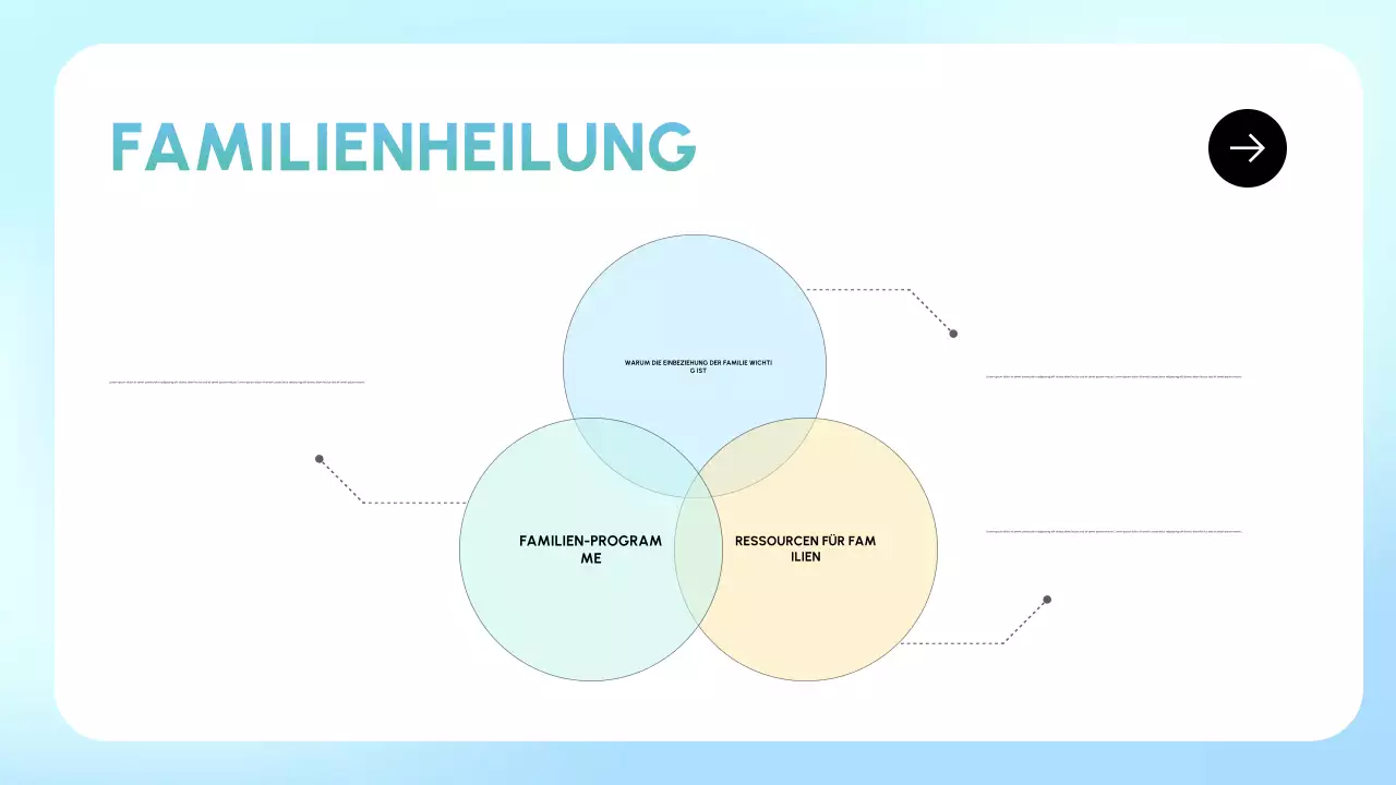 blaue minimale Wiederherstellungspräsentation