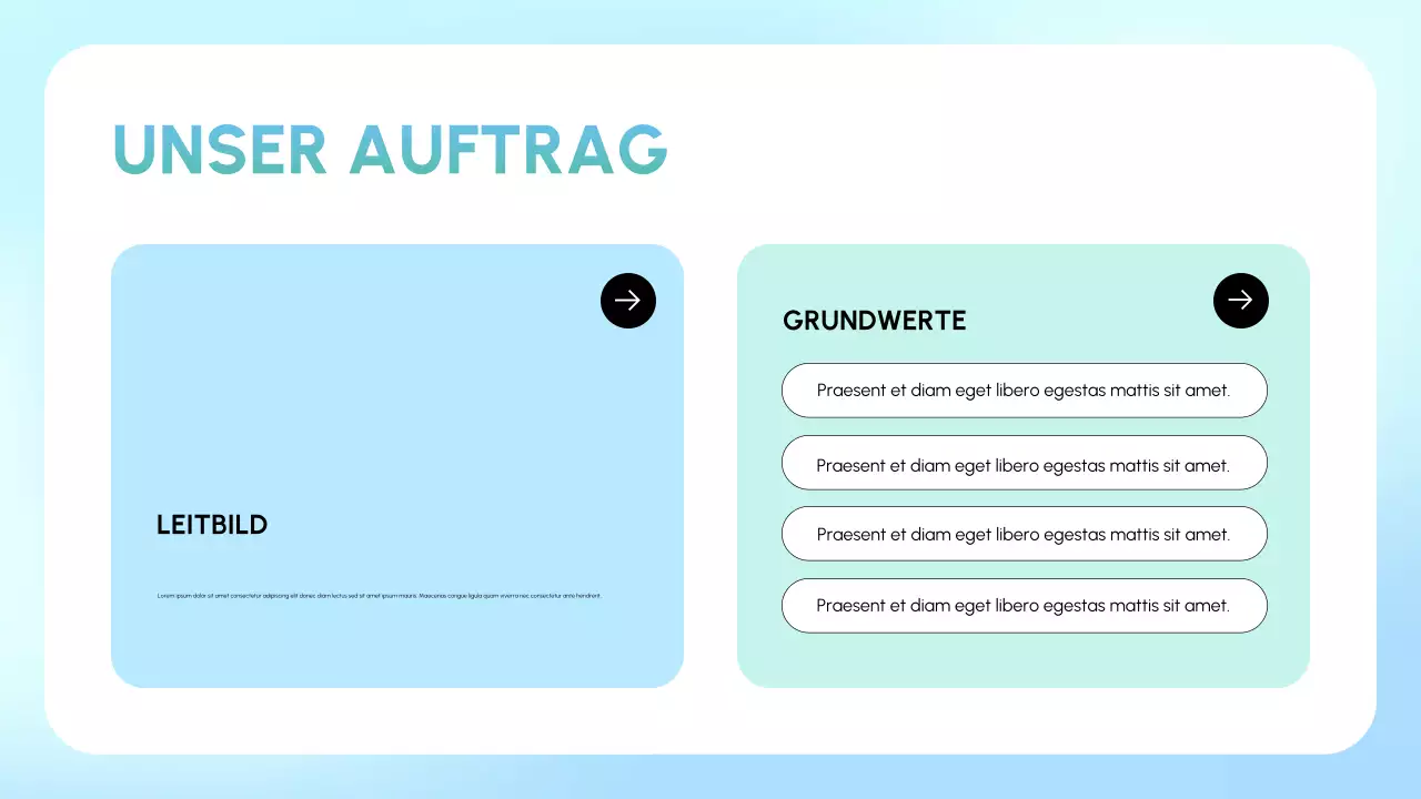 blaue minimale Wiederherstellungspräsentation