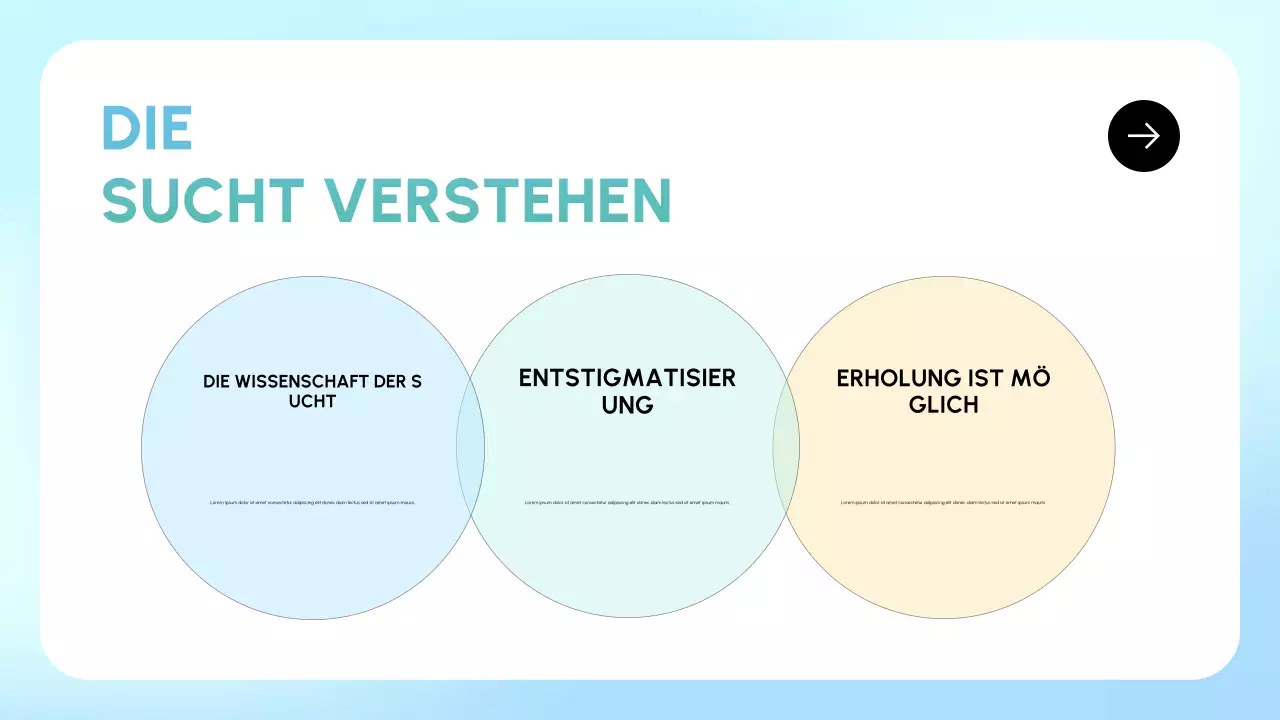 blaue minimale Wiederherstellungspräsentation