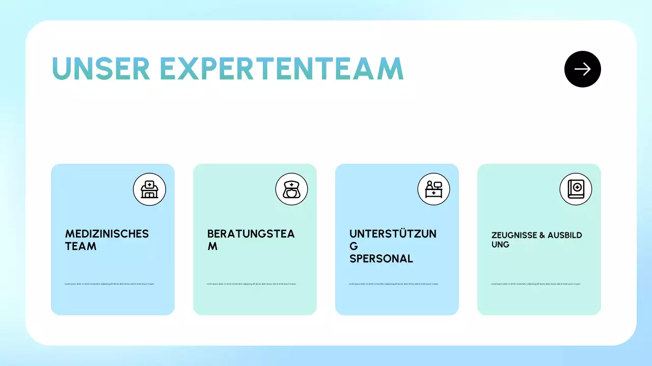 blaue minimale Wiederherstellungspräsentation