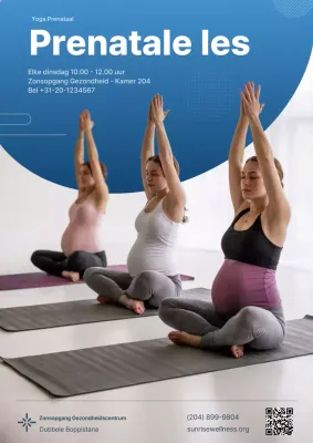 Blue Modern Yoga Promotie Ziekenhuis Medisch