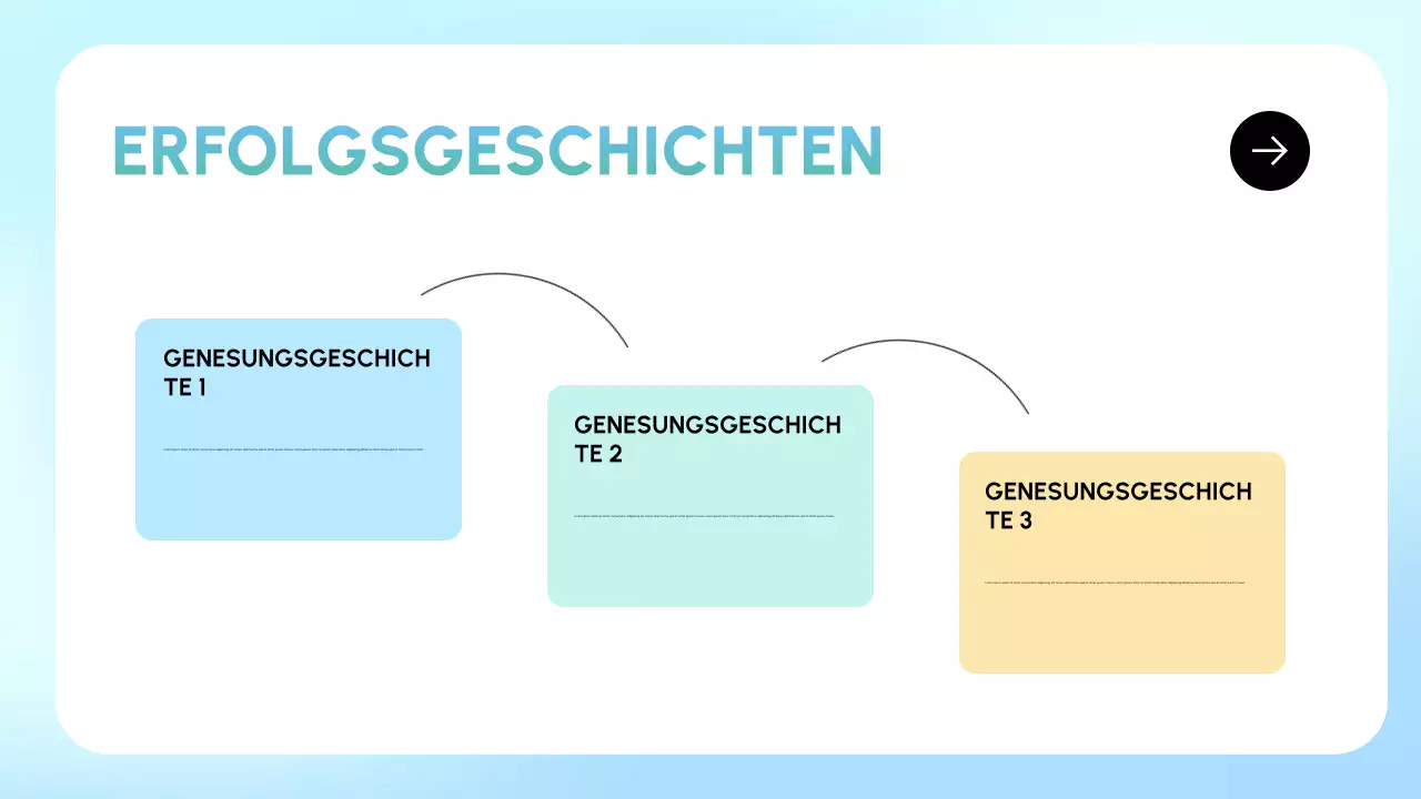 blaue minimale Wiederherstellungspräsentation