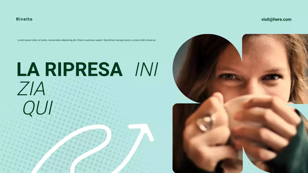 Presentazione della promozione dell'assistenza sanitaria moderna Beige