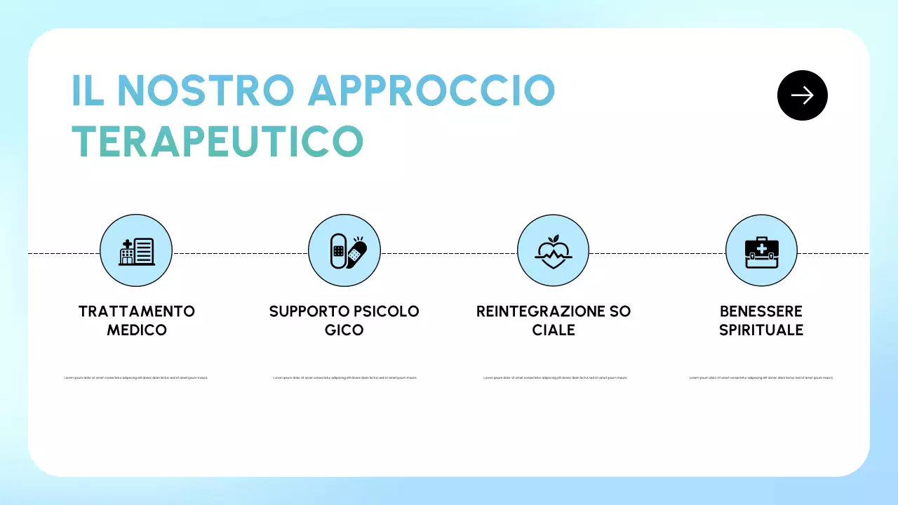 presentazione di recupero minimo blu