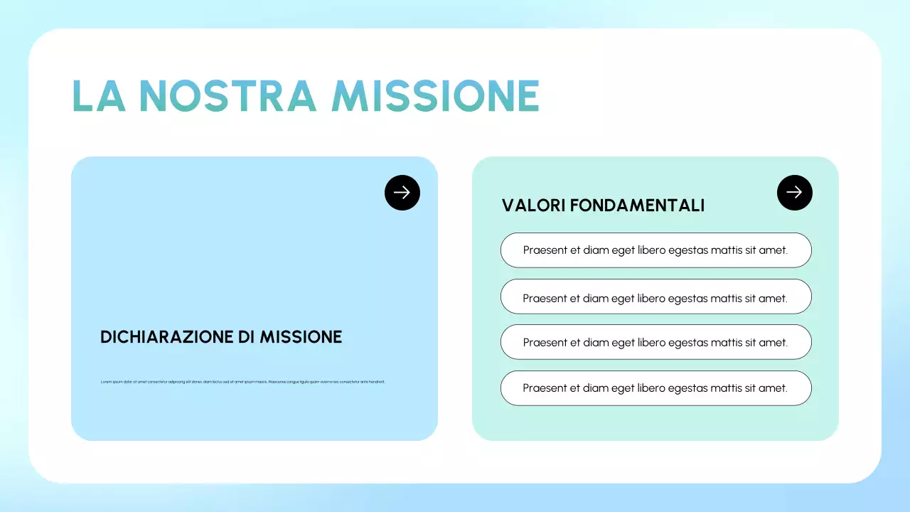 presentazione di recupero minimo blu