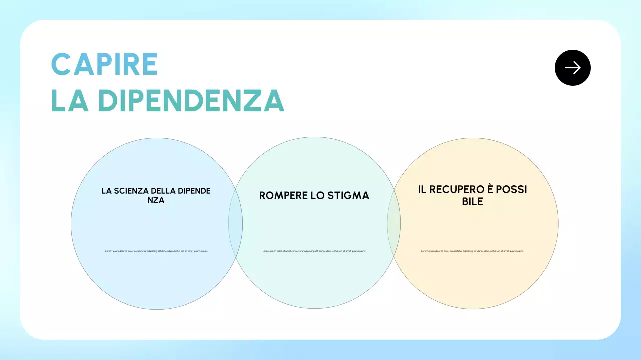 presentazione di recupero minimo blu