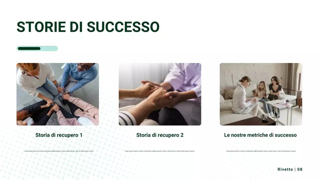 Presentazione della promozione dell'assistenza sanitaria moderna Beige