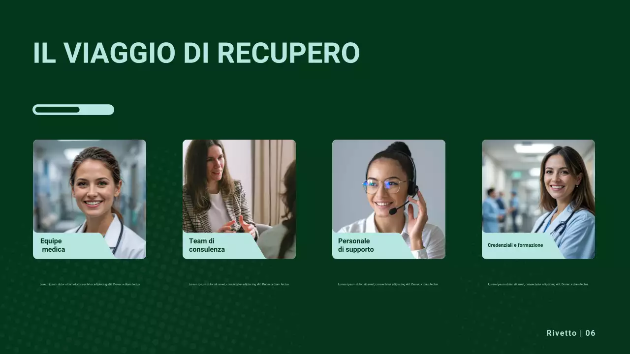 Presentazione della promozione dell'assistenza sanitaria moderna Beige