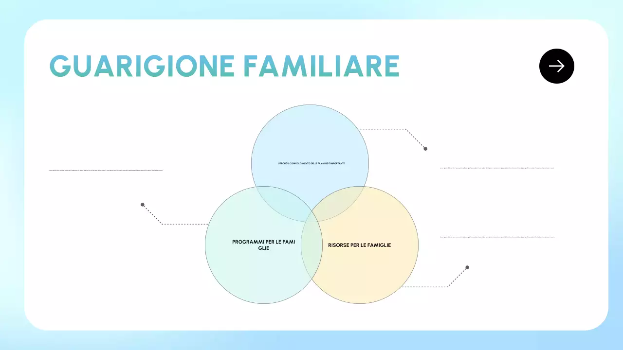 presentazione di recupero minimo blu