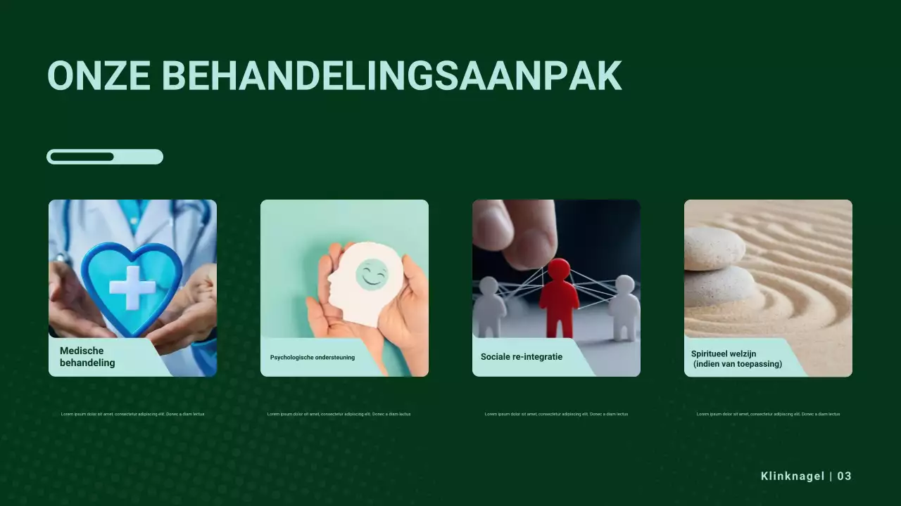 Beige moderne gezondheidszorg promotie presentatie