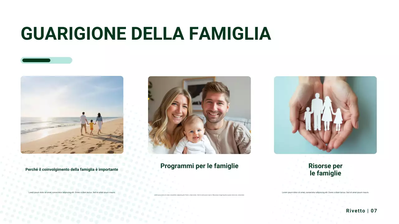 Presentazione della promozione dell'assistenza sanitaria moderna Beige