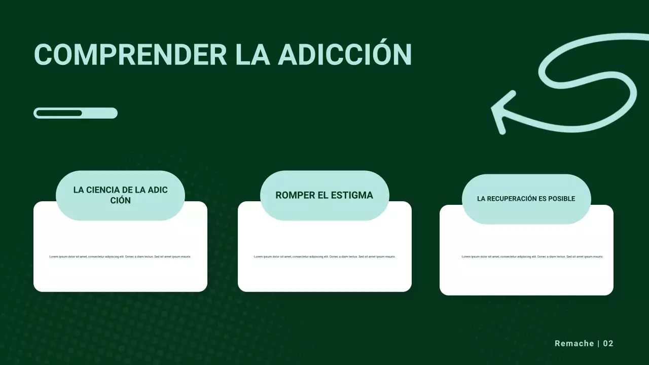 Presentación de promoción de atención médica moderna en beige