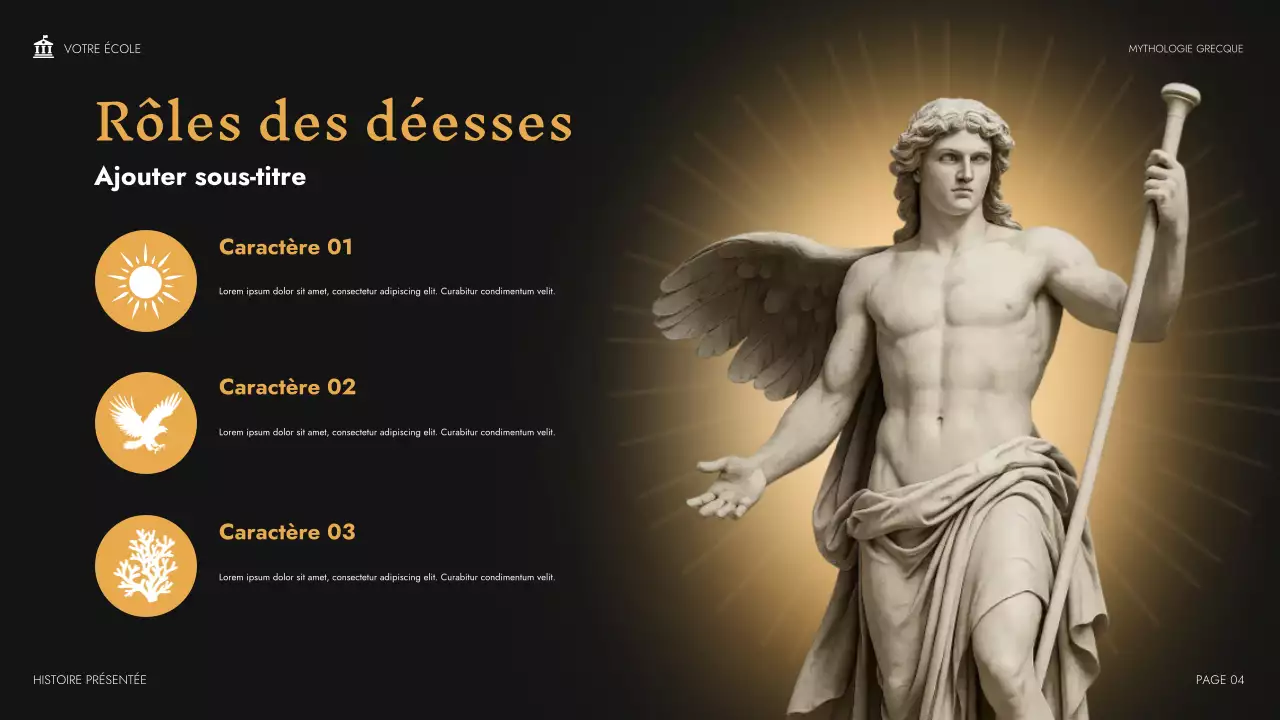 Présentation du cours de mythologie classique beige