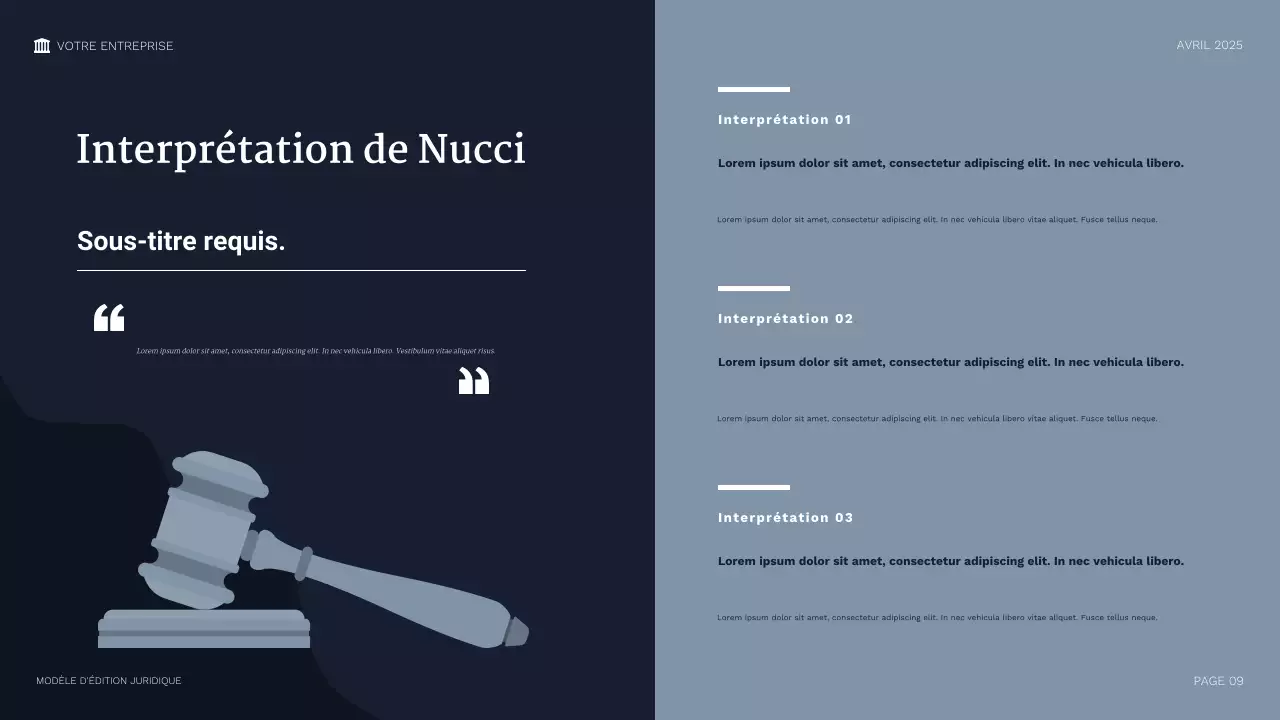 Présentation juridique professionnelle de la Marine