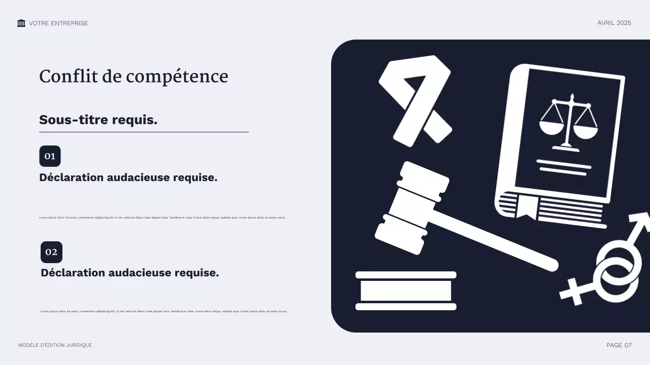 Présentation juridique professionnelle de la Marine