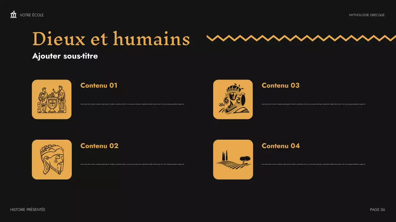 Présentation du cours de mythologie classique beige