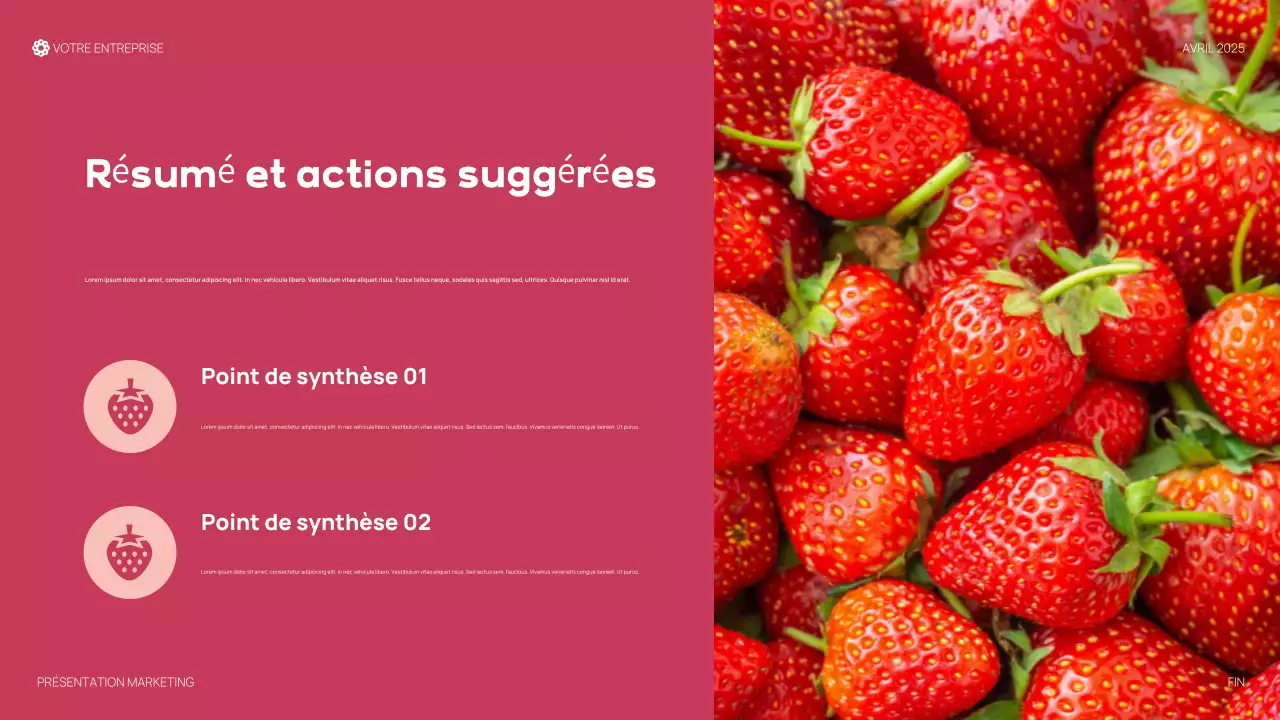 Présentation du rouge moderne et biologique