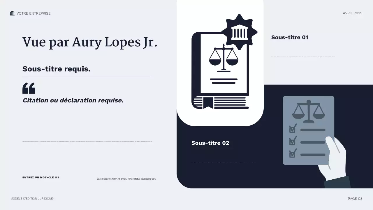 Présentation juridique professionnelle de la Marine