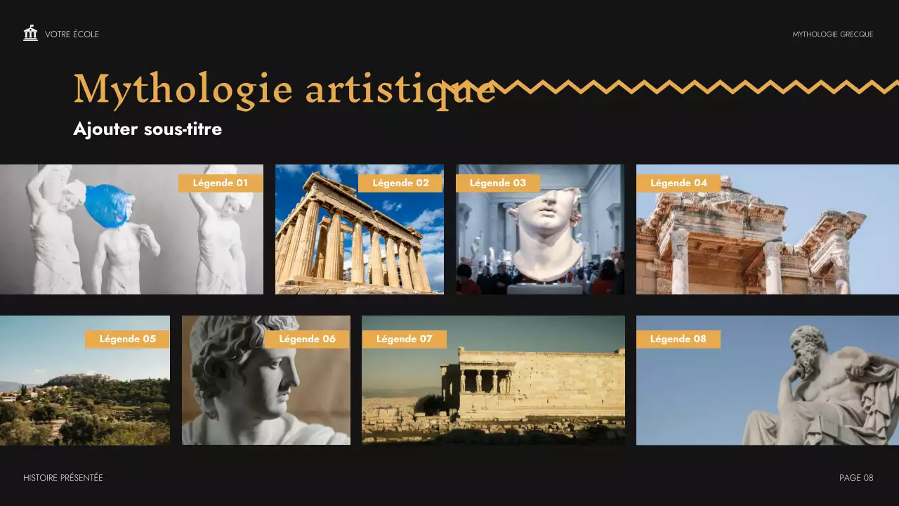 Présentation du cours de mythologie classique beige