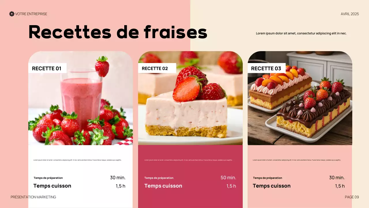 Présentation du rouge moderne et biologique