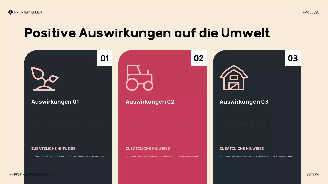 Rote moderne organische Präsentation