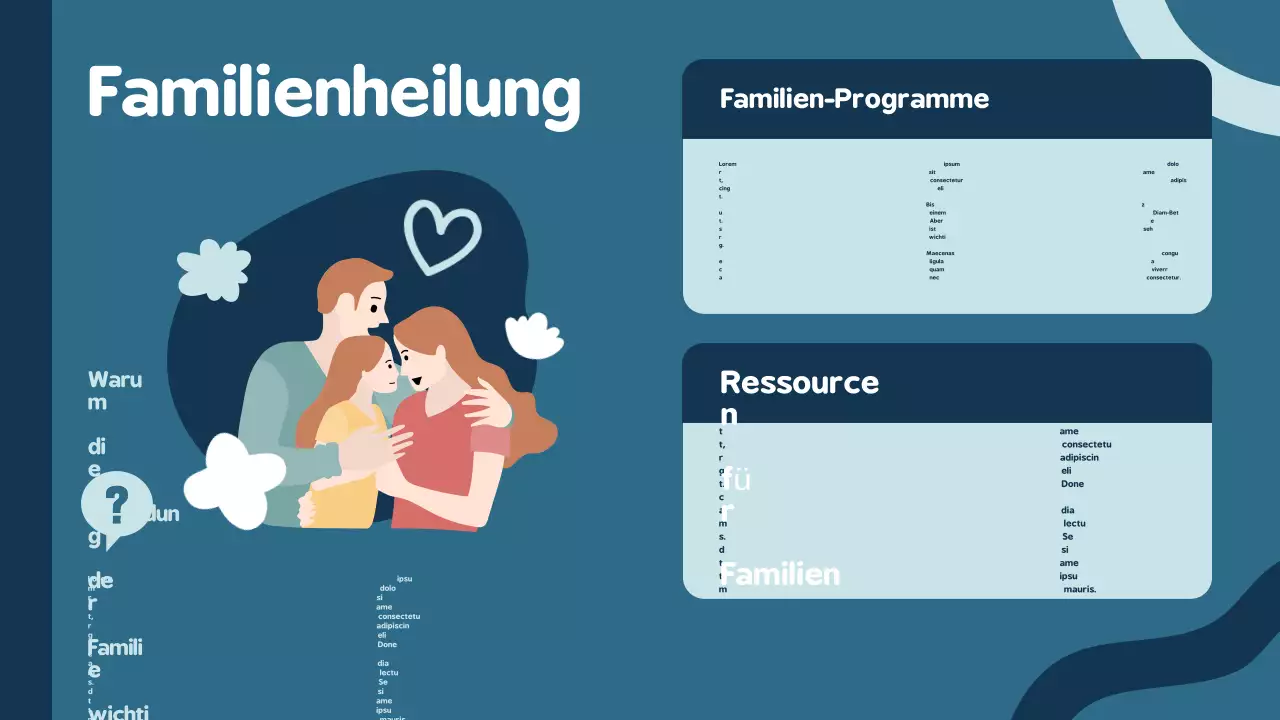 Blaue moderne Sucht-Ankündigung Präsentation