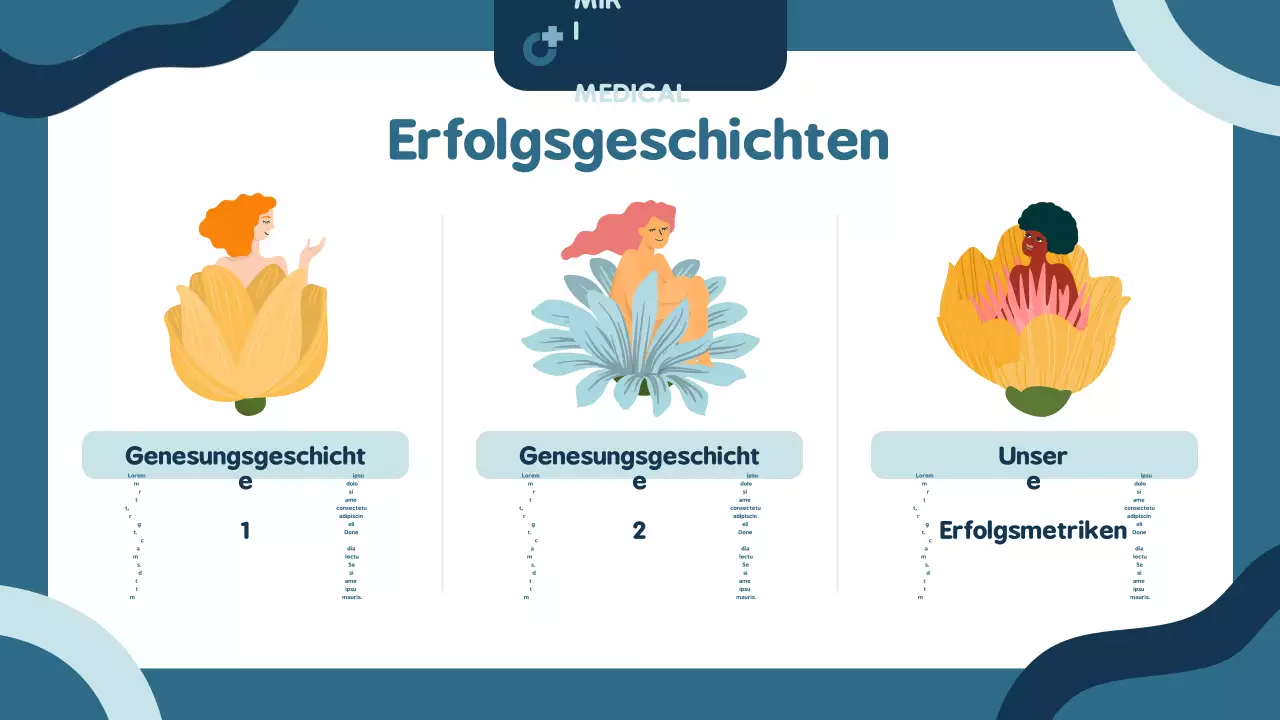 Blaue moderne Sucht-Ankündigung Präsentation
