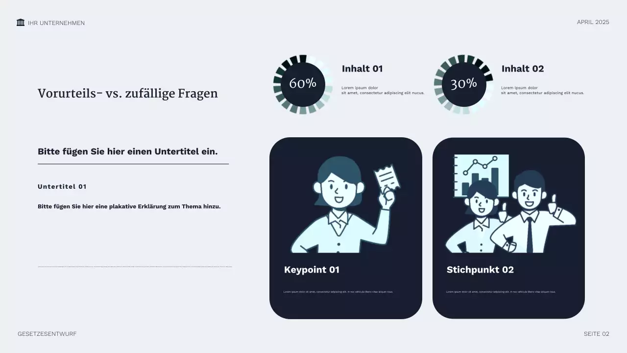 Professionelle Rechtspräsentation der Marine