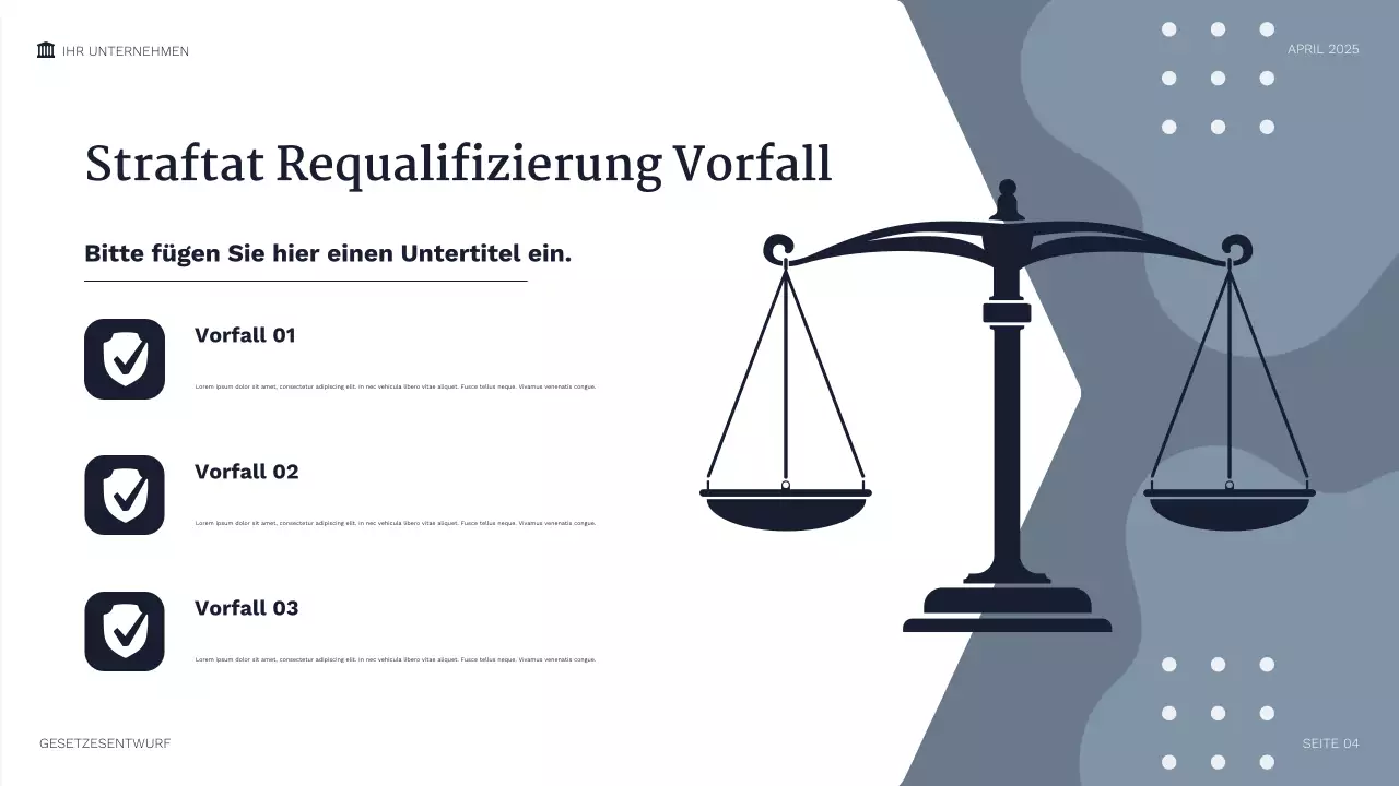 Professionelle Rechtspräsentation der Marine