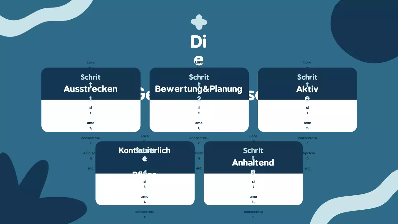 Blaue moderne Sucht-Ankündigung Präsentation