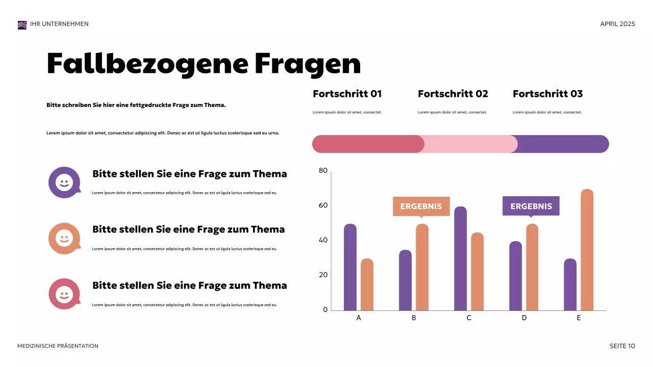 Lila Moderne Medizinische Präsentation