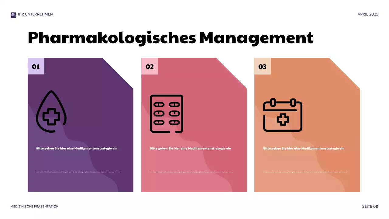 Lila Moderne Medizinische Präsentation