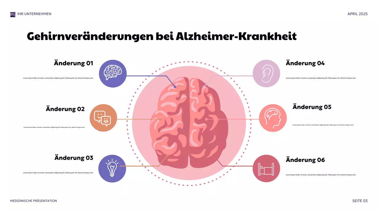 Lila Moderne Medizinische Präsentation