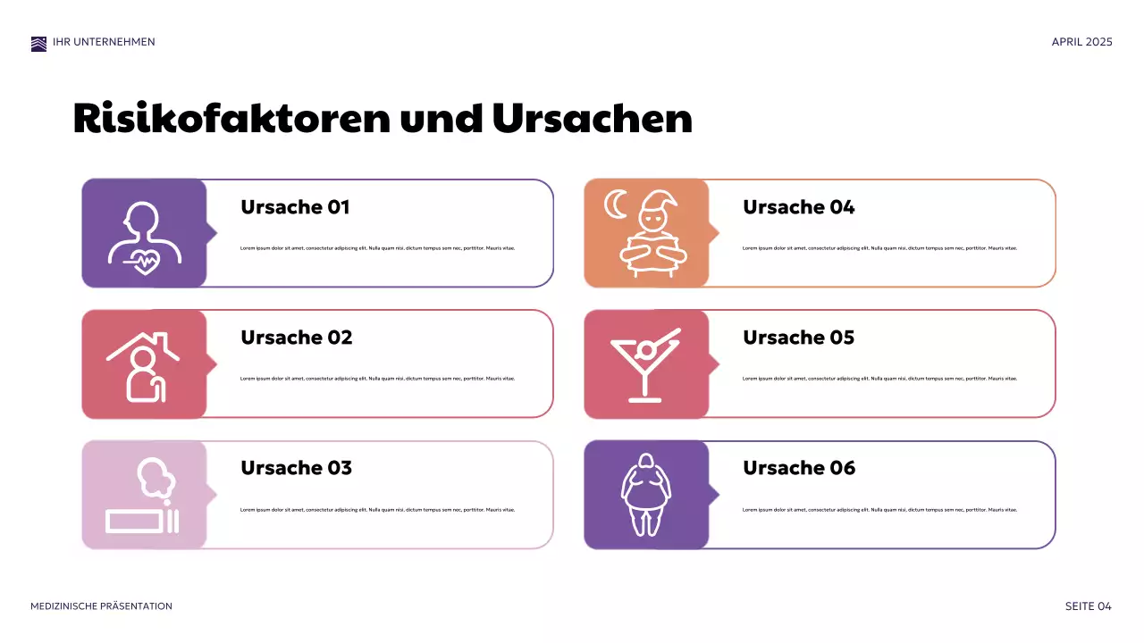 Lila Moderne Medizinische Präsentation