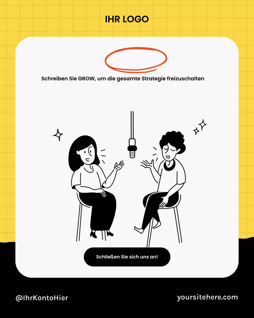 Yellow Minimal Creator Guide Soziale Medien