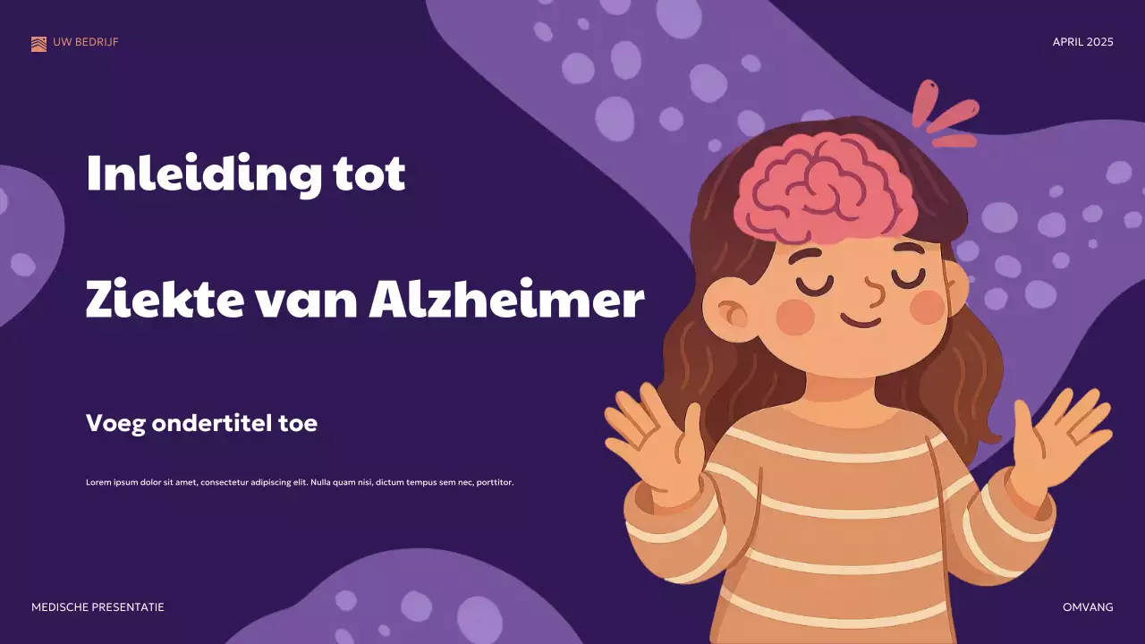 Paarse moderne medische presentatie