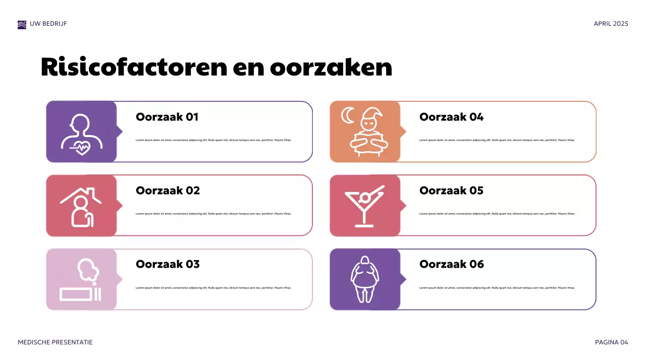 Paarse moderne medische presentatie