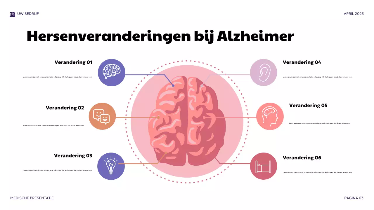 Paarse moderne medische presentatie