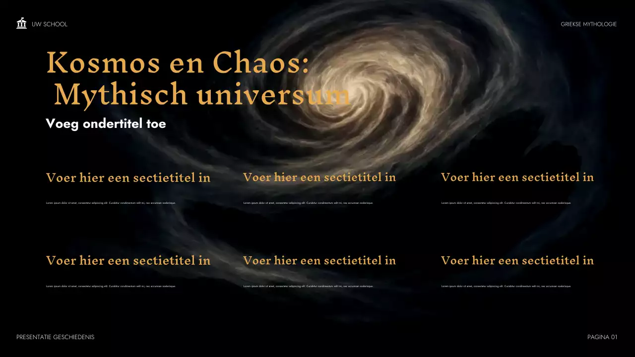 Beige Klassieke Mythologie Klaspresentatie