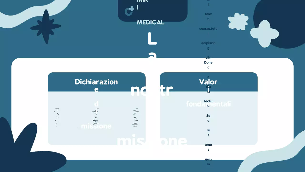 Presentazione dell'annuncio sulla dipendenza moderna blu