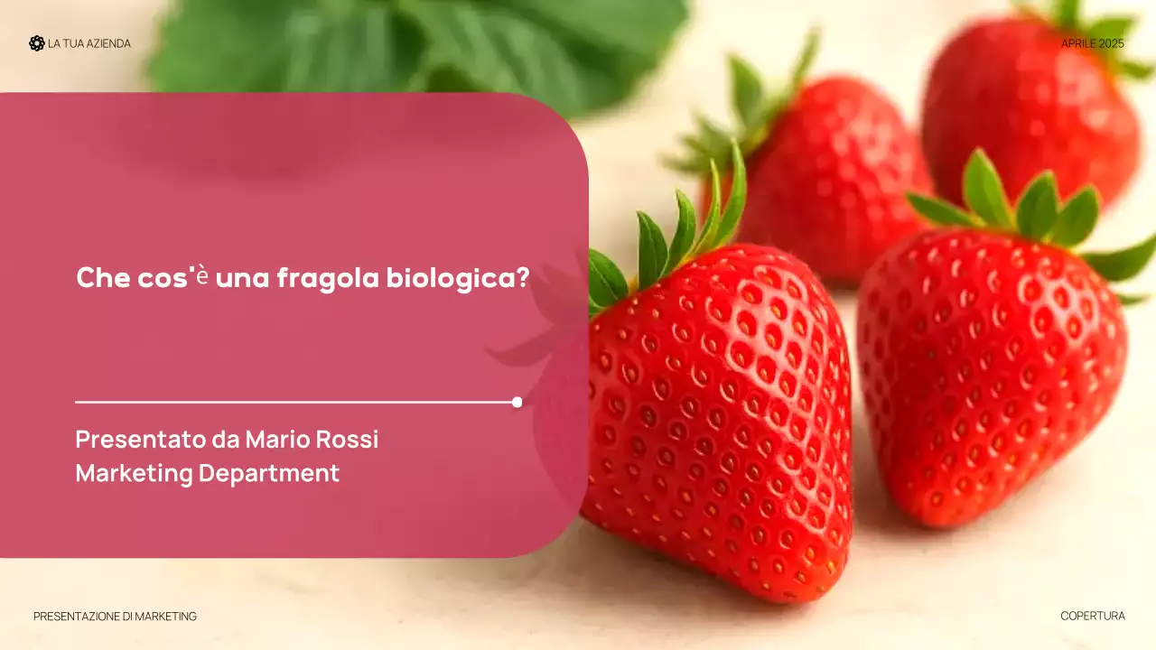 Presentazione organica moderna rossa