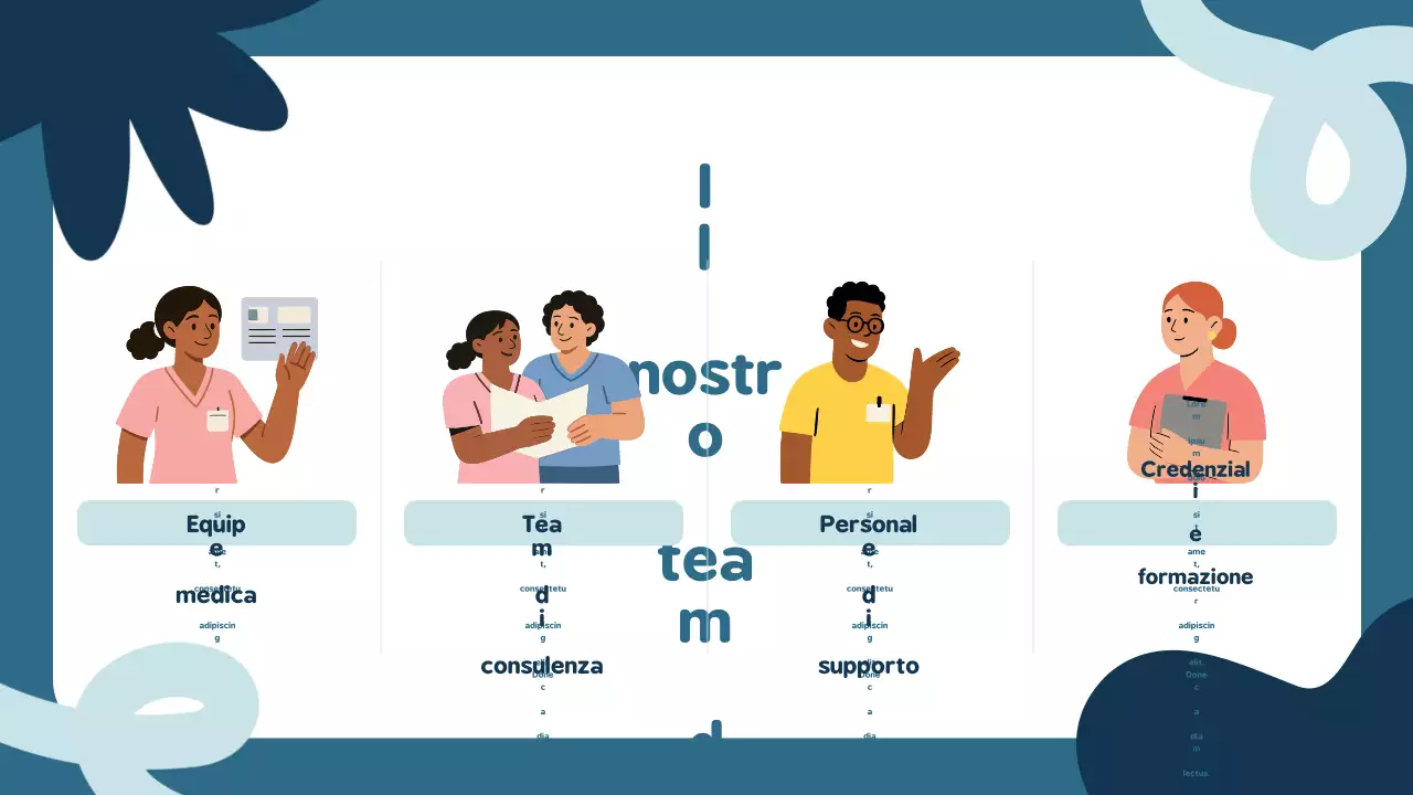 Presentazione dell'annuncio sulla dipendenza moderna blu