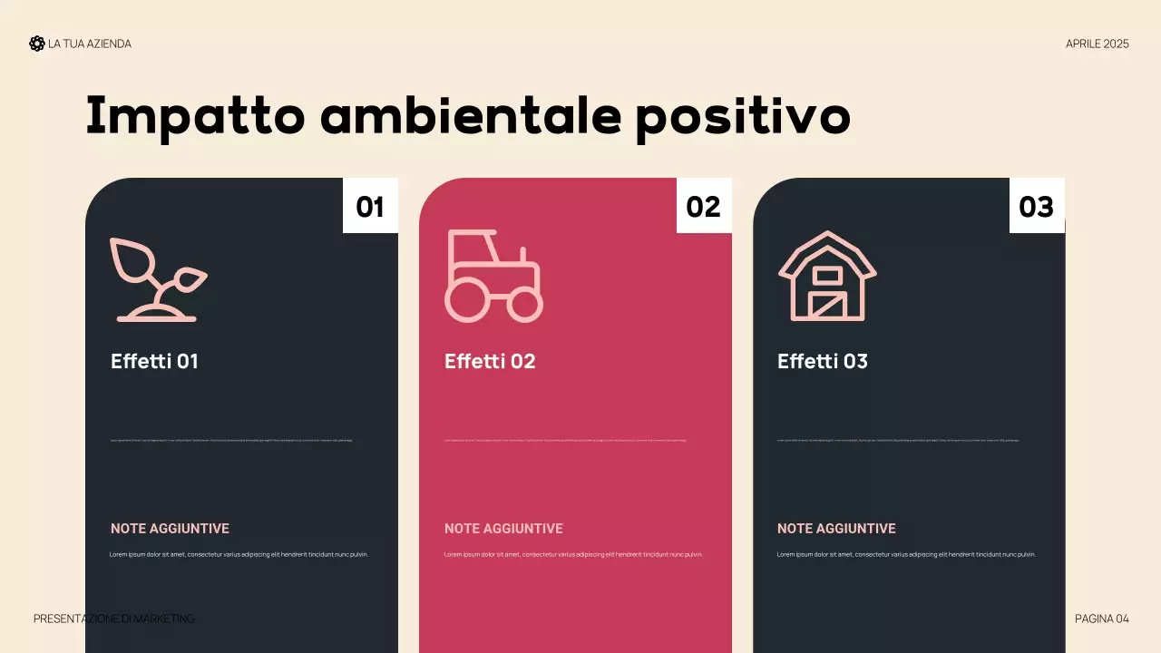 Presentazione organica moderna rossa